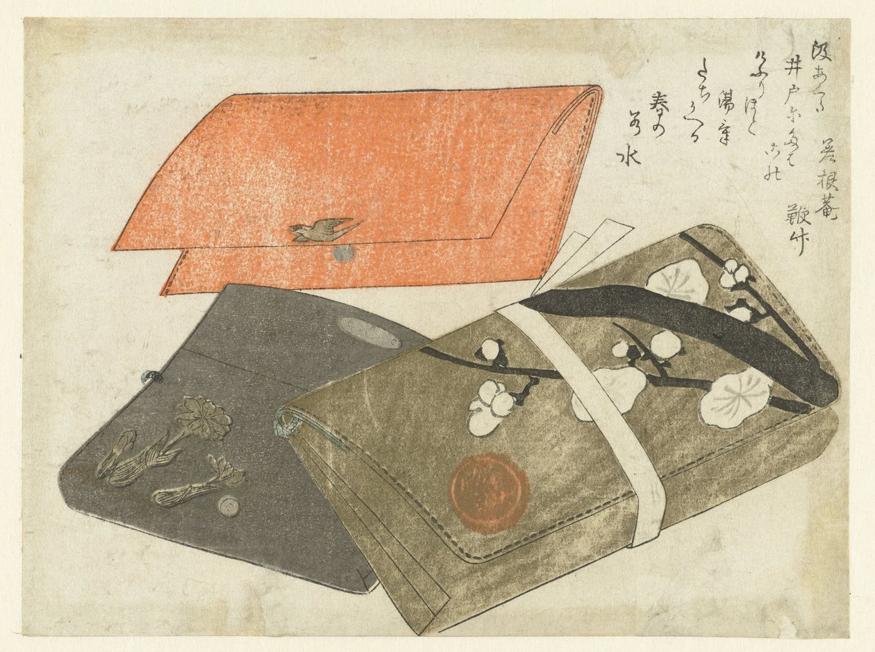 Üç Tütün Torbası by Kubota Shunman