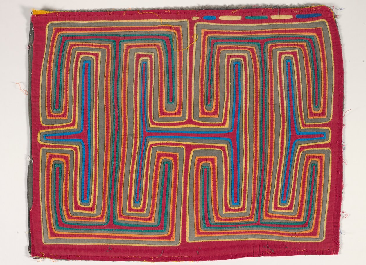 Gömlek Paneli (mola), 1950 dolayları (aplikeli pamuk) by Kuna Indian Culture