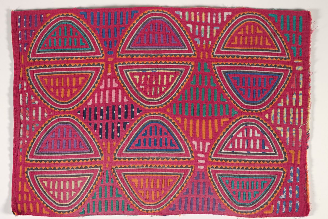 Gömlek Paneli (mola), 1950 dolayları (aplikeli pamuk) by Kuna Indian Culture