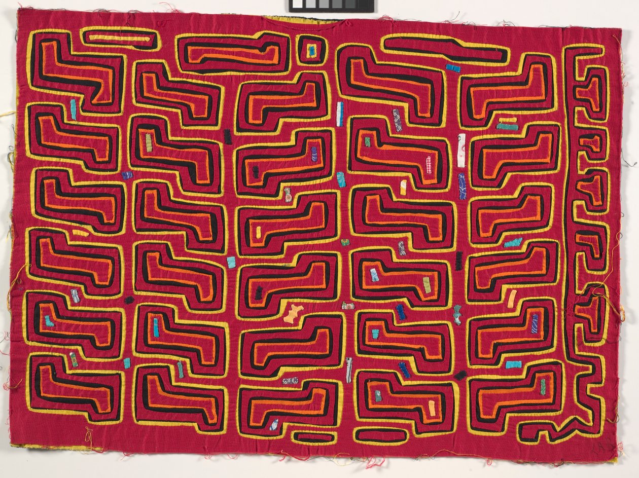 Gömlek Paneli (mola), 1950 dolayları (aplikeli pamuk) by Kuna Indian Culture