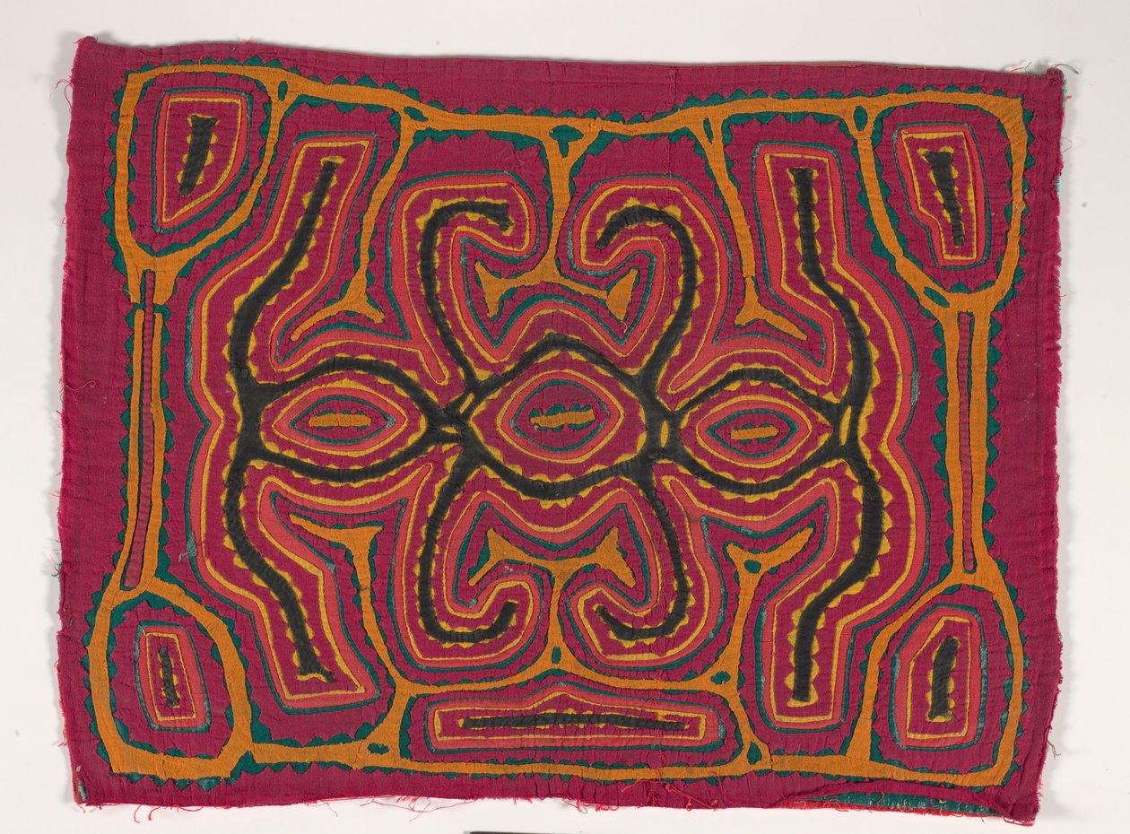Gömlek Paneli (mola), 1950 dolayları (aplikeli pamuk) by Kuna Indian Culture