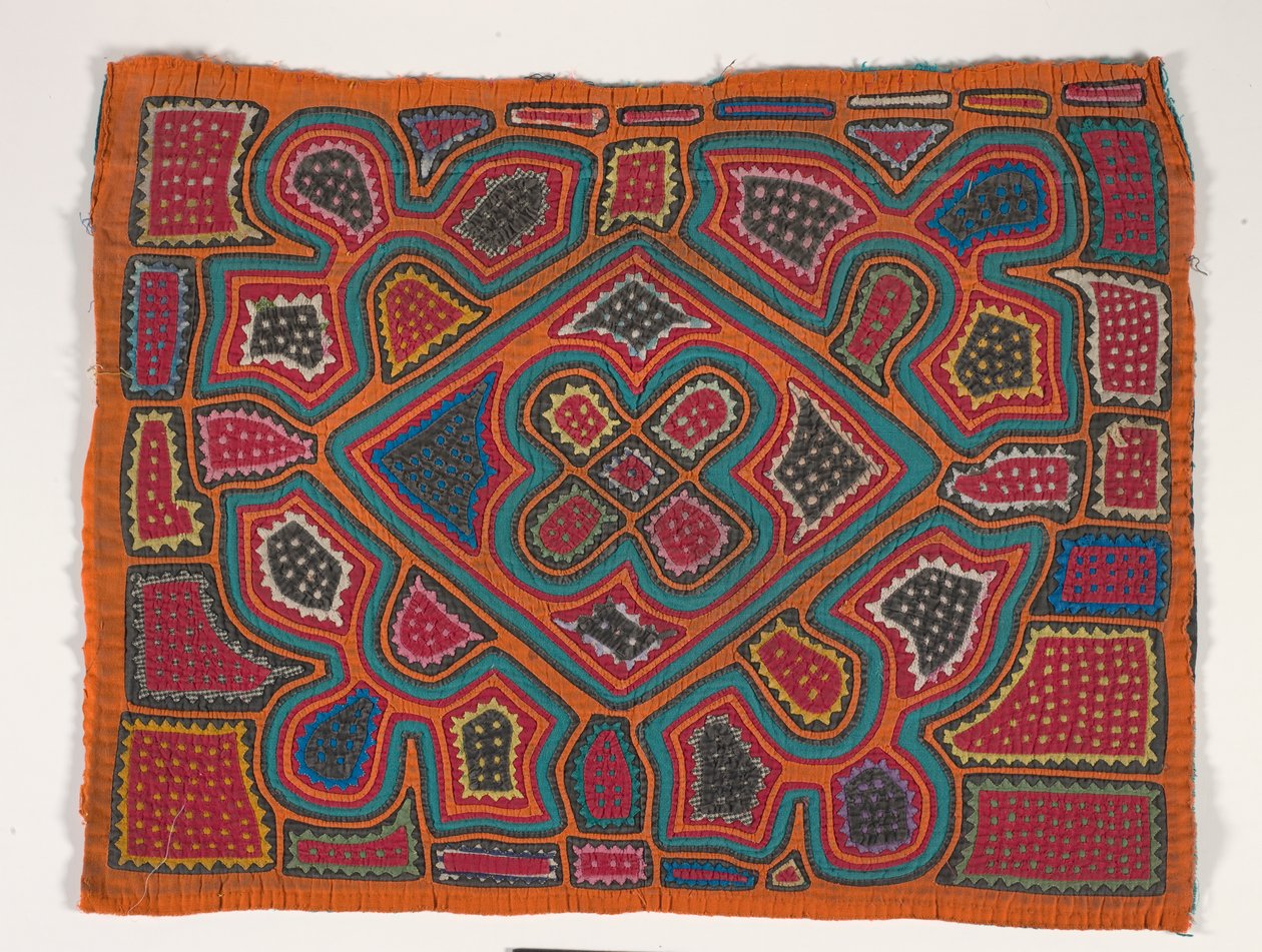 Gömlek Paneli (mola), 1950 dolayları (aplikeli pamuk) by Kuna Indian Culture