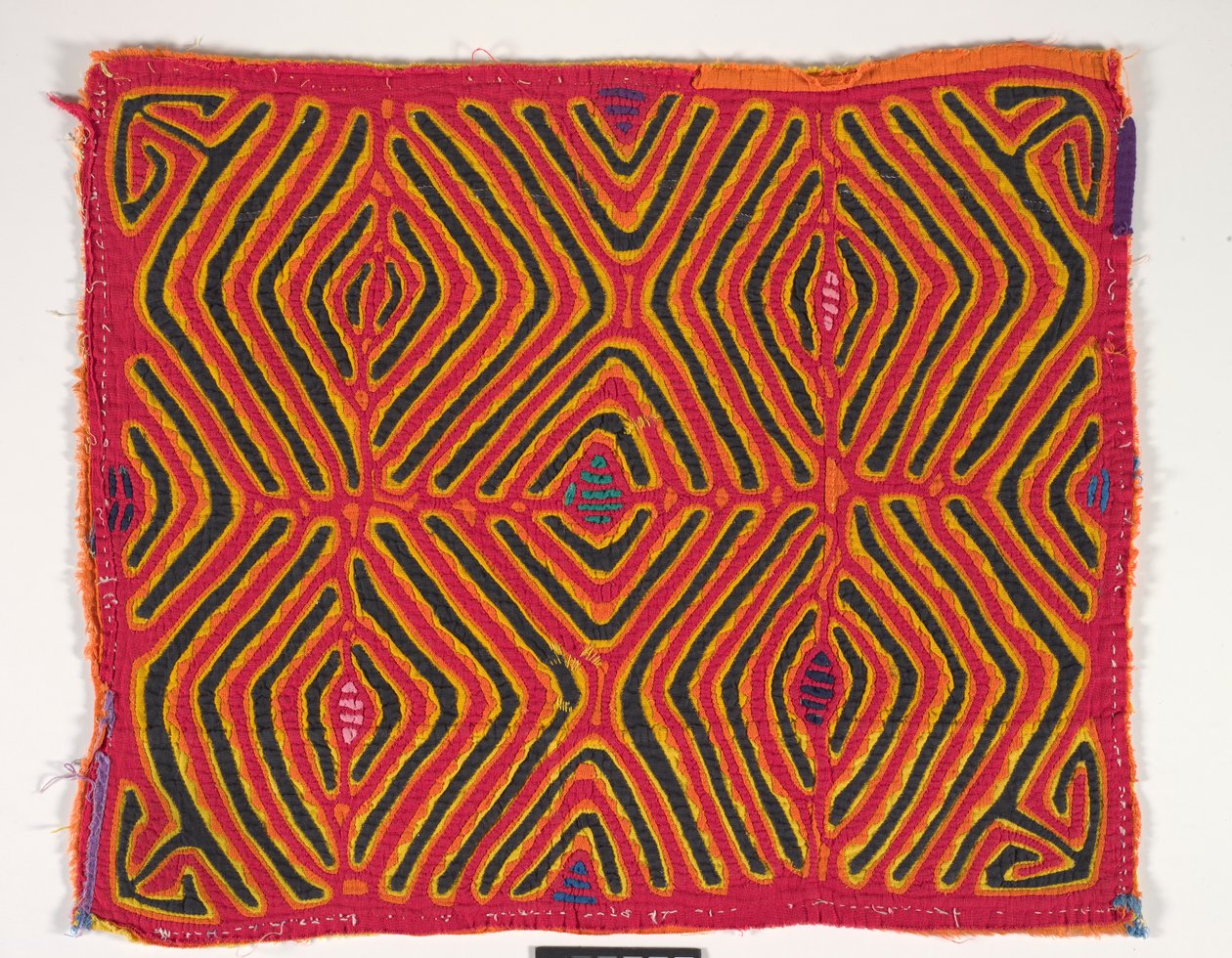 Gömlek Paneli (mola), 1950 dolayları (aplikeli pamuk) by Kuna Indian Culture