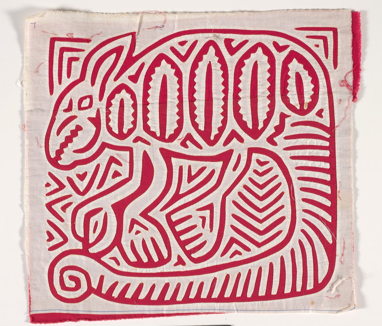 Gömlek paneli (mola) (aplikeli pamuklu) by Kuna Indian Culture