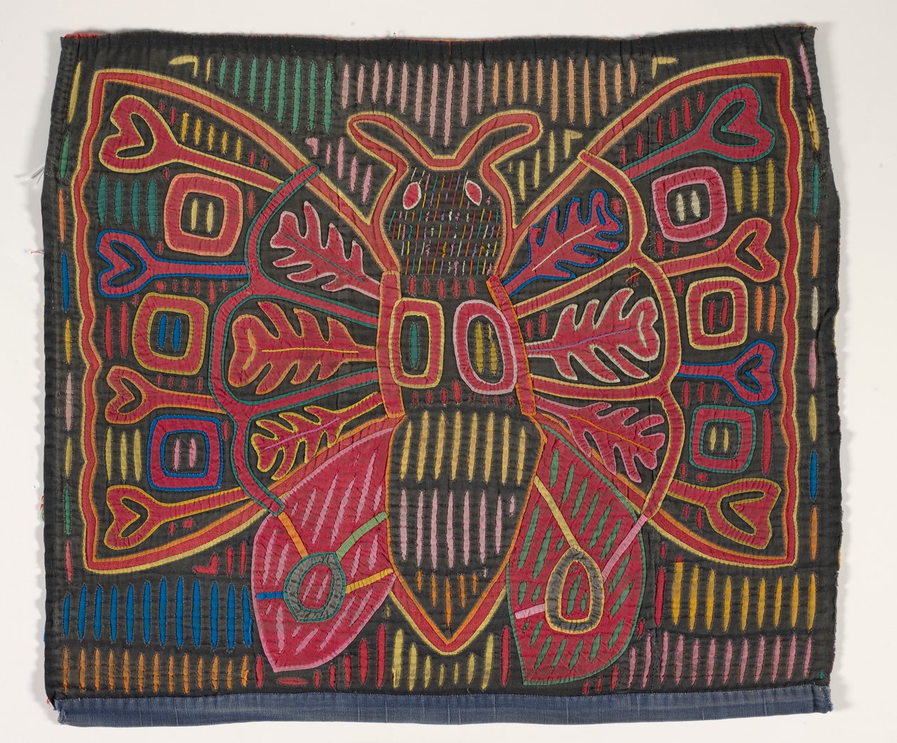 Gömlek paneli (mola) (aplikeli pamuklu) by Kuna Indian Culture