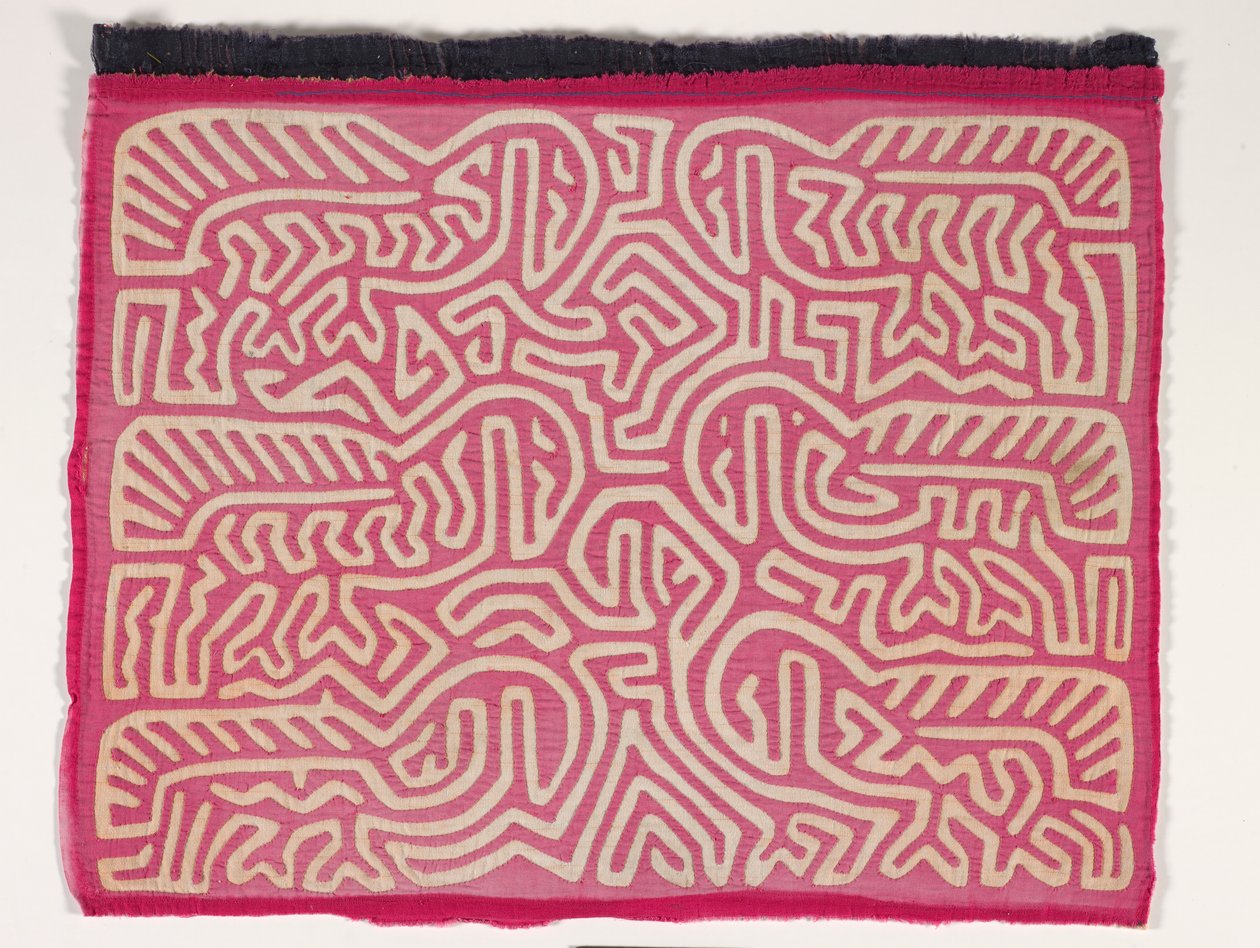Gömlek paneli (mola) (aplikeli pamuklu) by Kuna Indian Culture