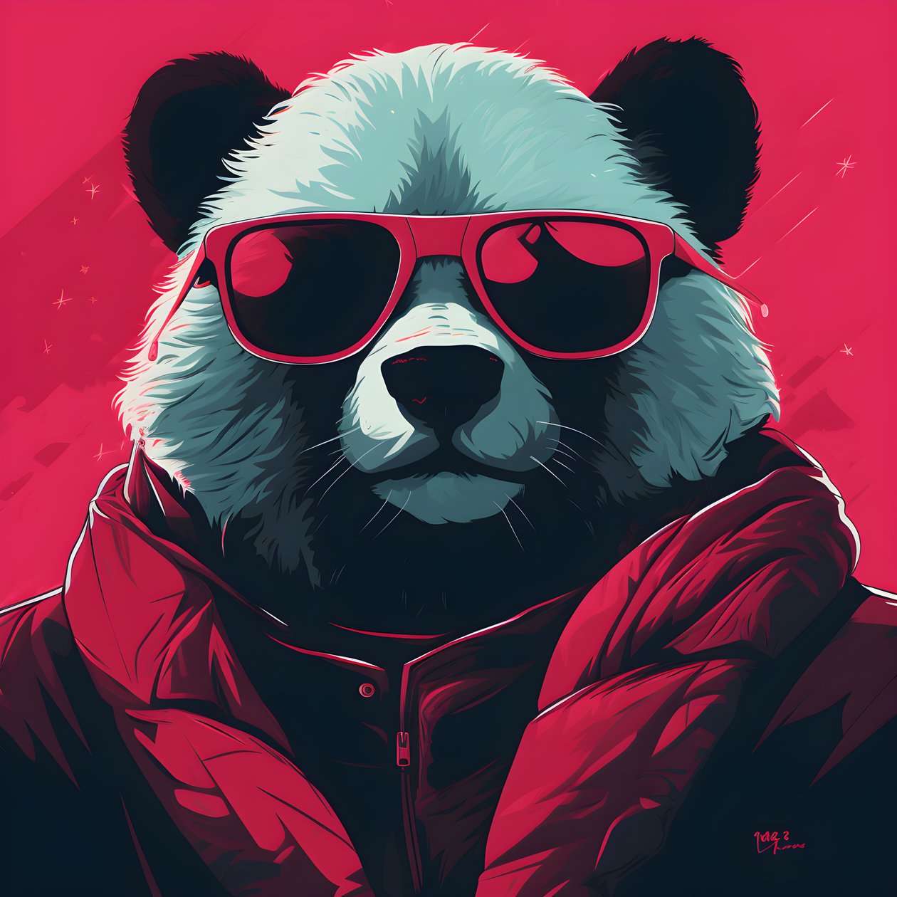 Gözlüklü panda 3 by Kurt Heppke