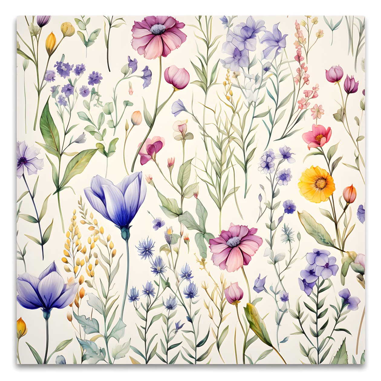 aquarell boho çiçek kır çiçekleri 4 by Kurt Heppke