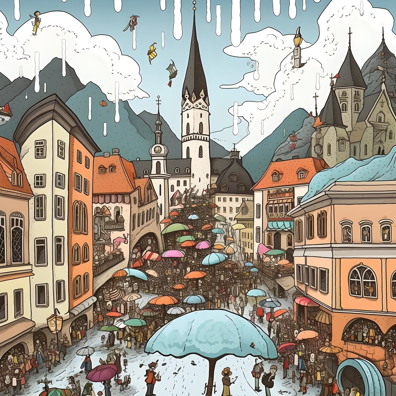 Avusturya, karikatür 2 by Kurt Heppke