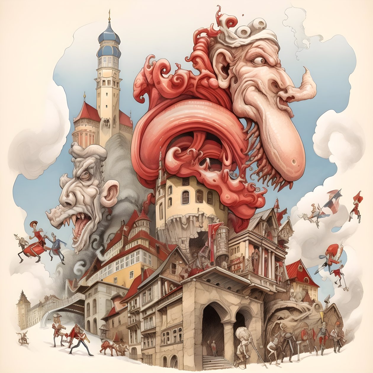 Avusturya, karikatür 1 by Kurt Heppke