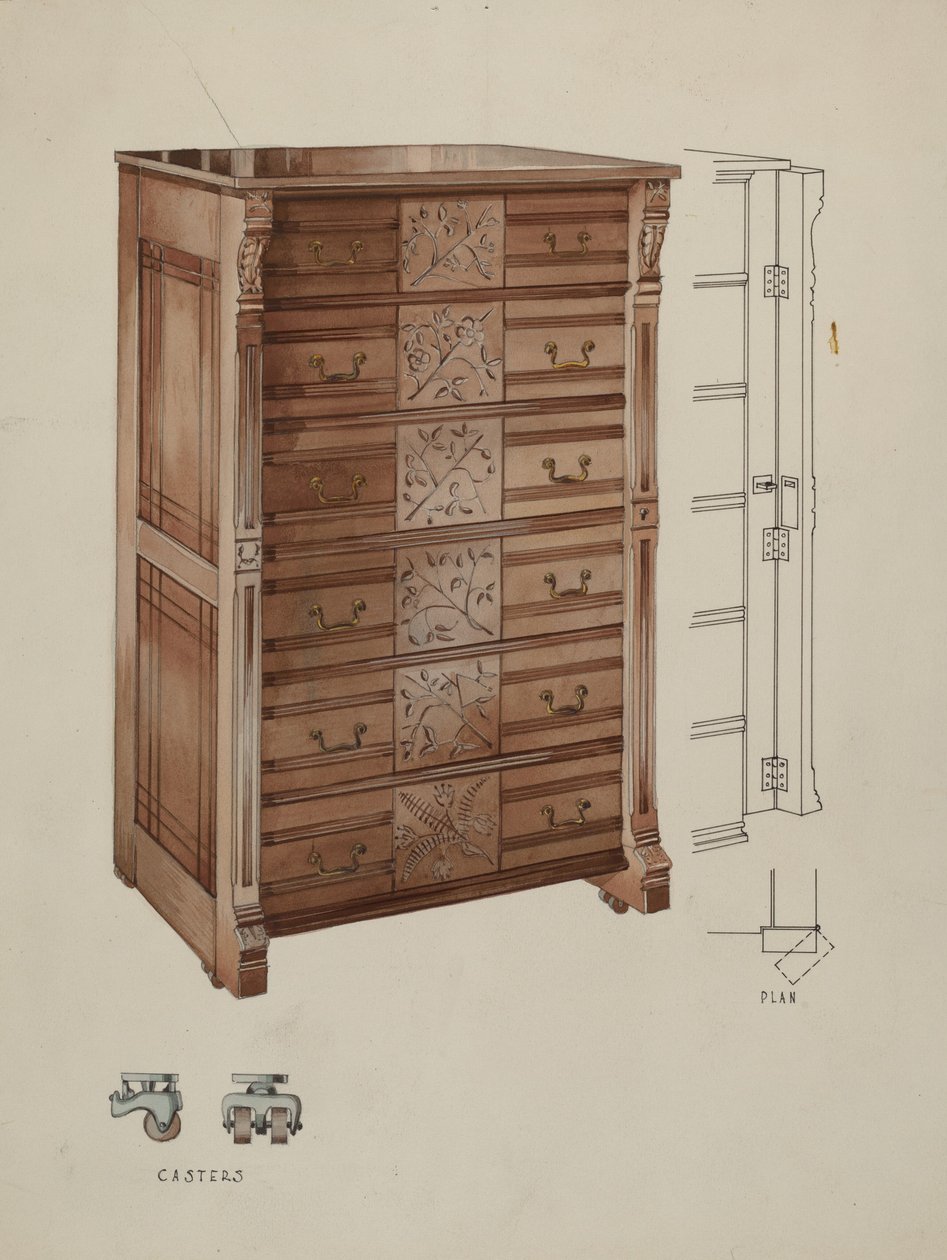 Highboy, c. 1936. by Kurt Melzer