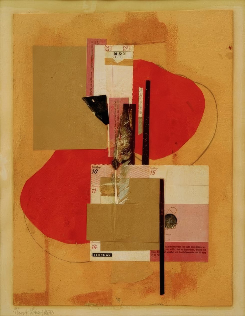 2 kırmızı nokta by Kurt Schwitters