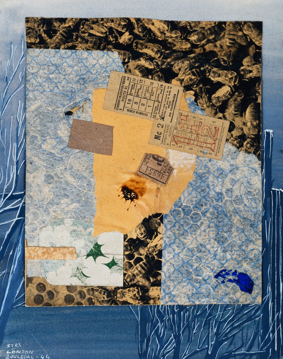Otobüs Biletleri, 1944 by Kurt Schwitters