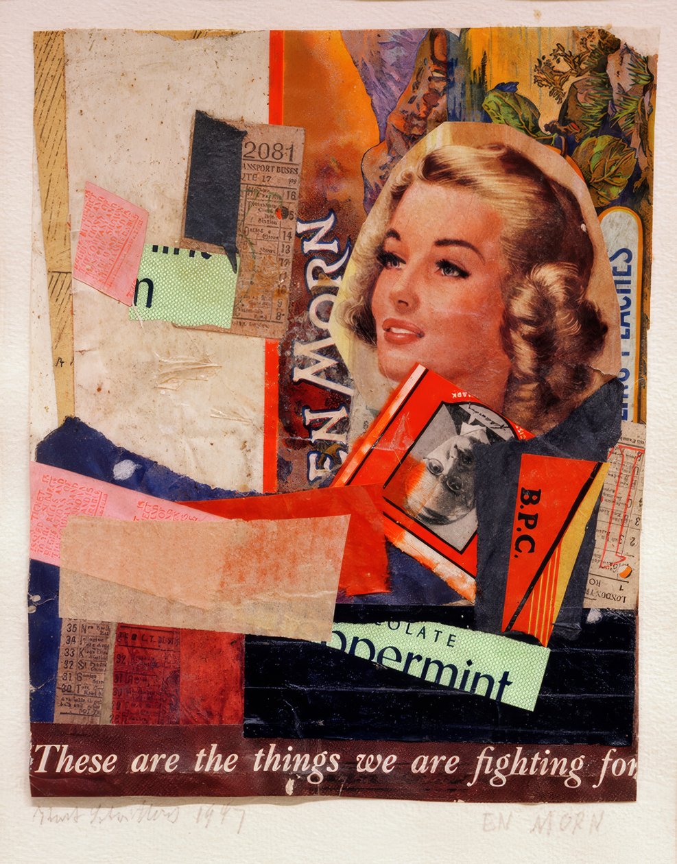 BİR SABAH by Kurt Schwitters