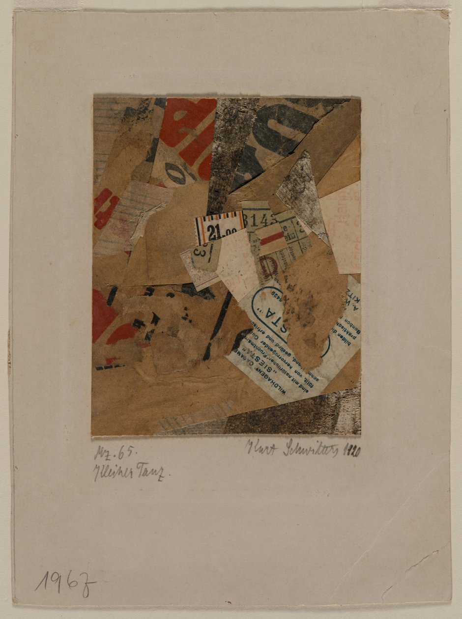 küçük dans by Kurt Schwitters