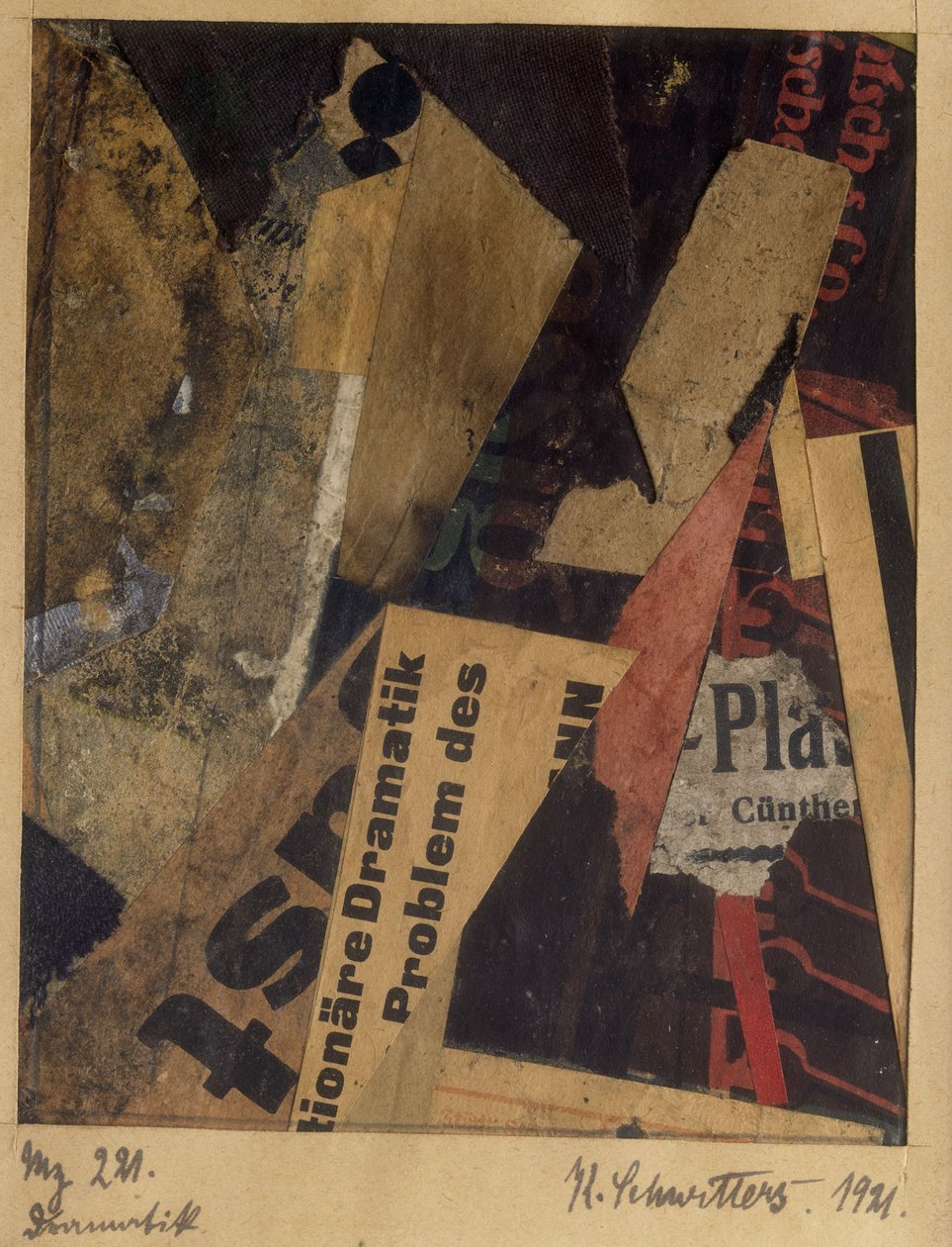 Merz 221, 1921. by Kurt Schwitters