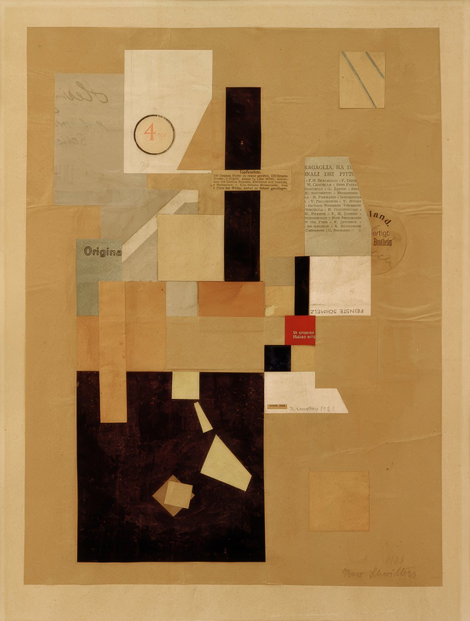 İsimsiz (4 KR) by Kurt Schwitters