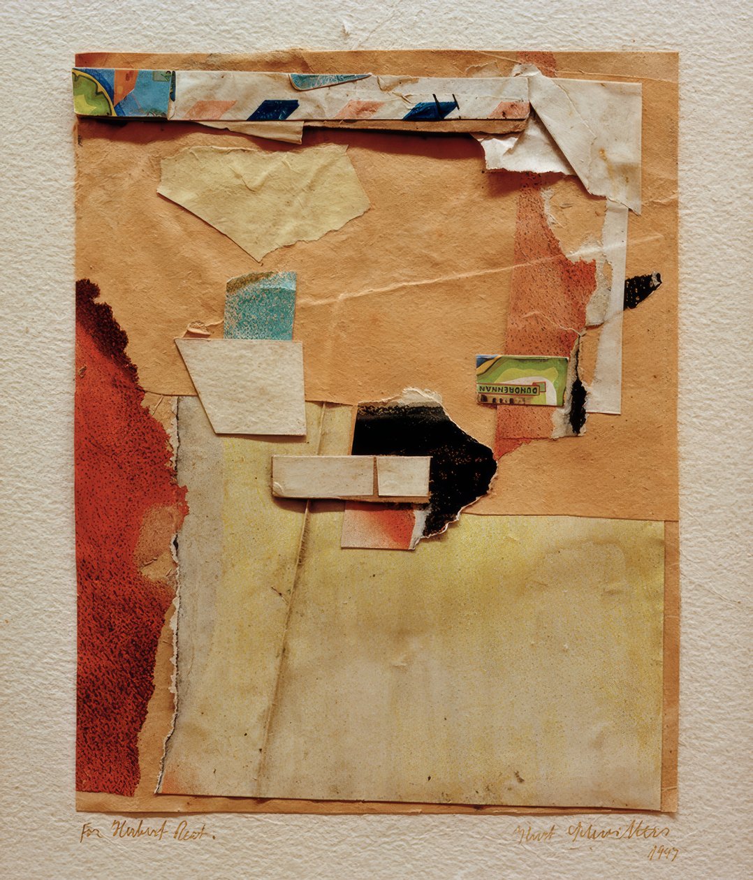 Ohne Başlık (Herbert Read için) by Kurt Schwitters