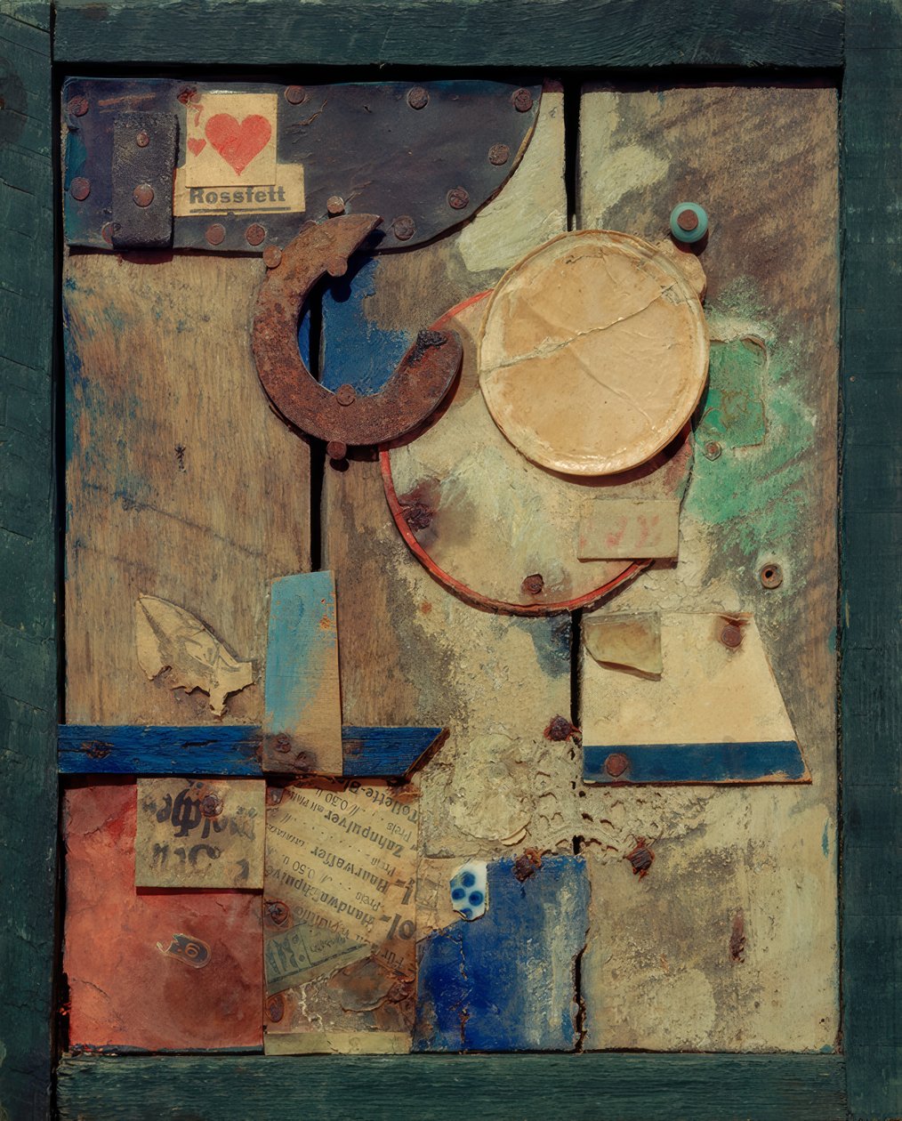 İsimsiz (Merzbild Rossfett) by Kurt Schwitters