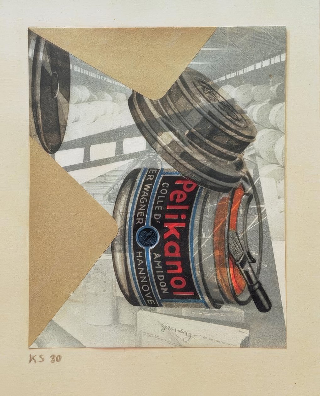 İsimsiz (Pelikanol) by Kurt Schwitters