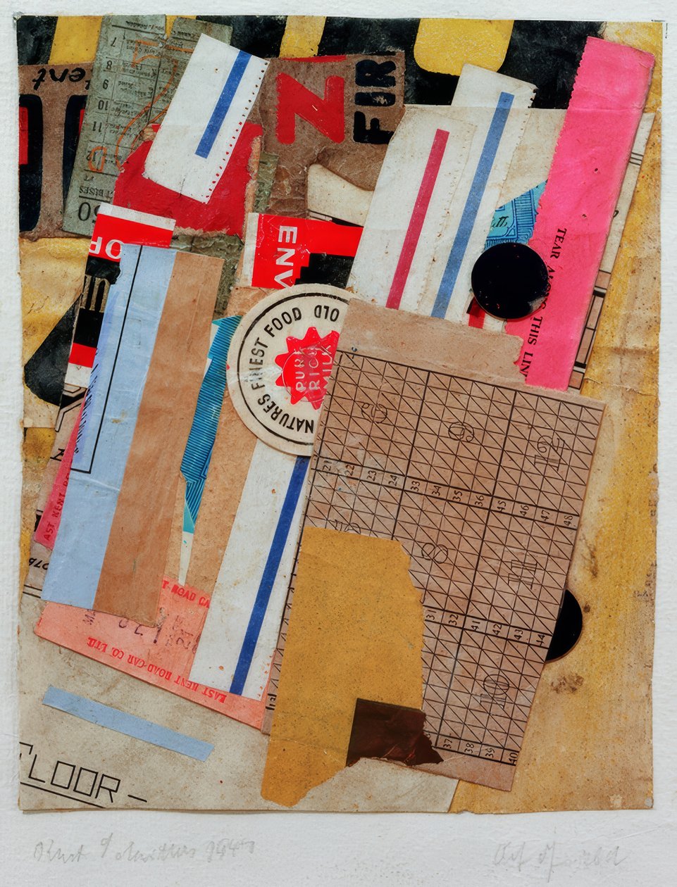 kırmızı dışında by Kurt Schwitters