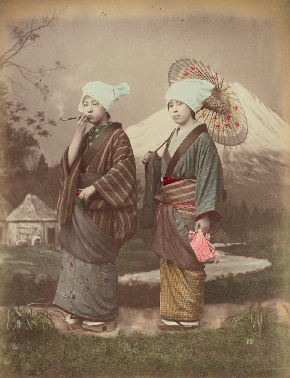 Japon Gezginler, 1880 dolayları by Kusakabe Kimbei