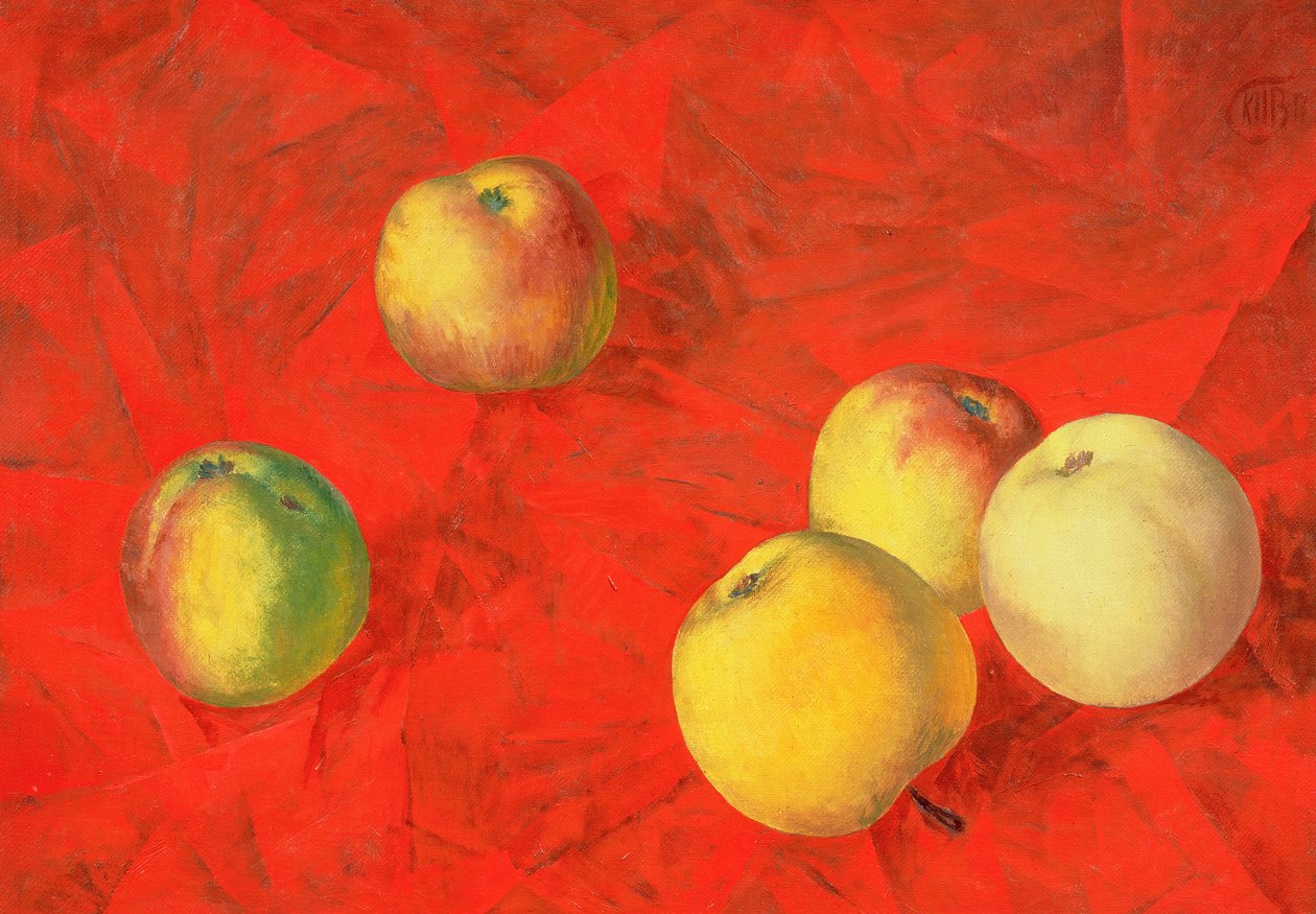 Elmalar, 1917 by Kuzma Sergeevich Petrov Vodkin