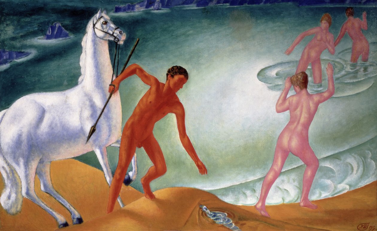 Susamış Savaşçı, 1915 by Kuzma Sergeevich Petrov Vodkin