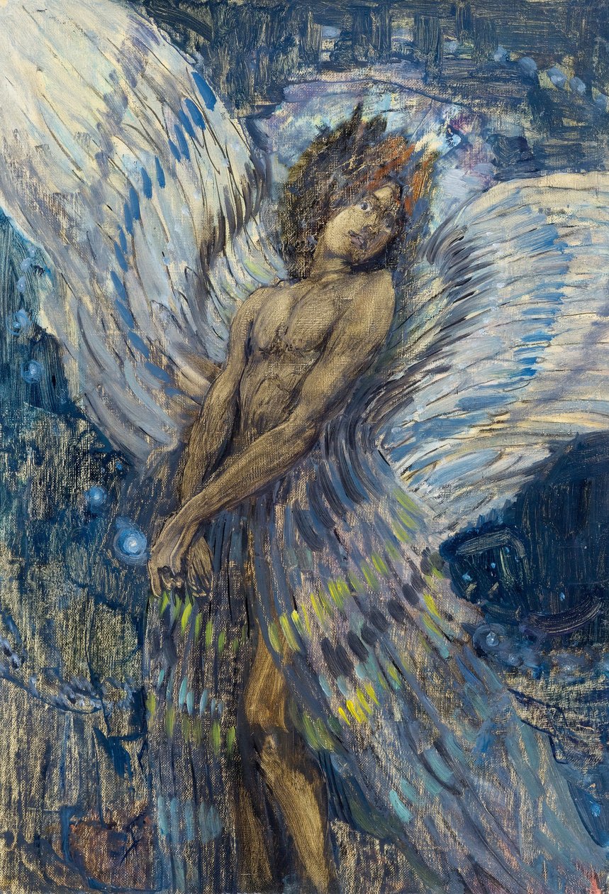 Şeytan, 1904. by Kuzma Sergeevich Petrov Vodkin