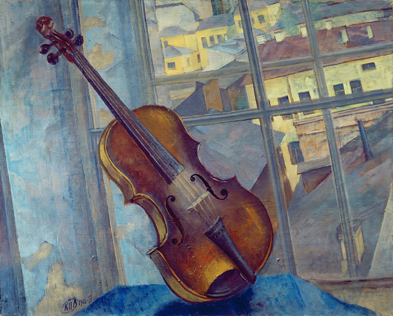 Keman, 1918 by Kuzma Sergeevich Petrov Vodkin