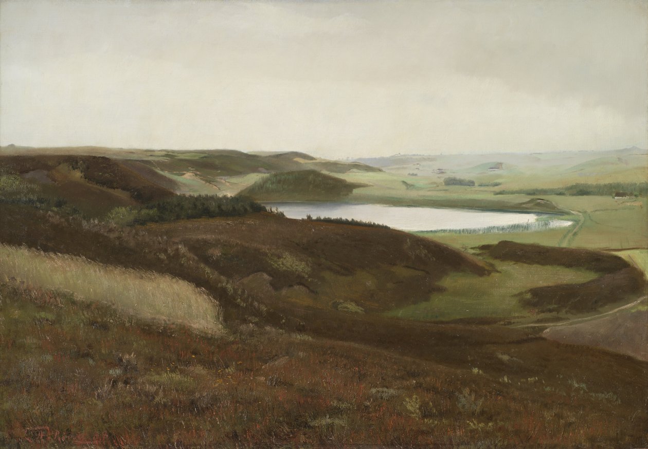 Bryrup, Jutland yakınlarında bir manzara by Laurits Andersen Ring