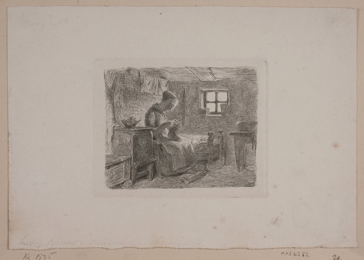 Örgü karısı olan çiftlik evi by L.A. Schou