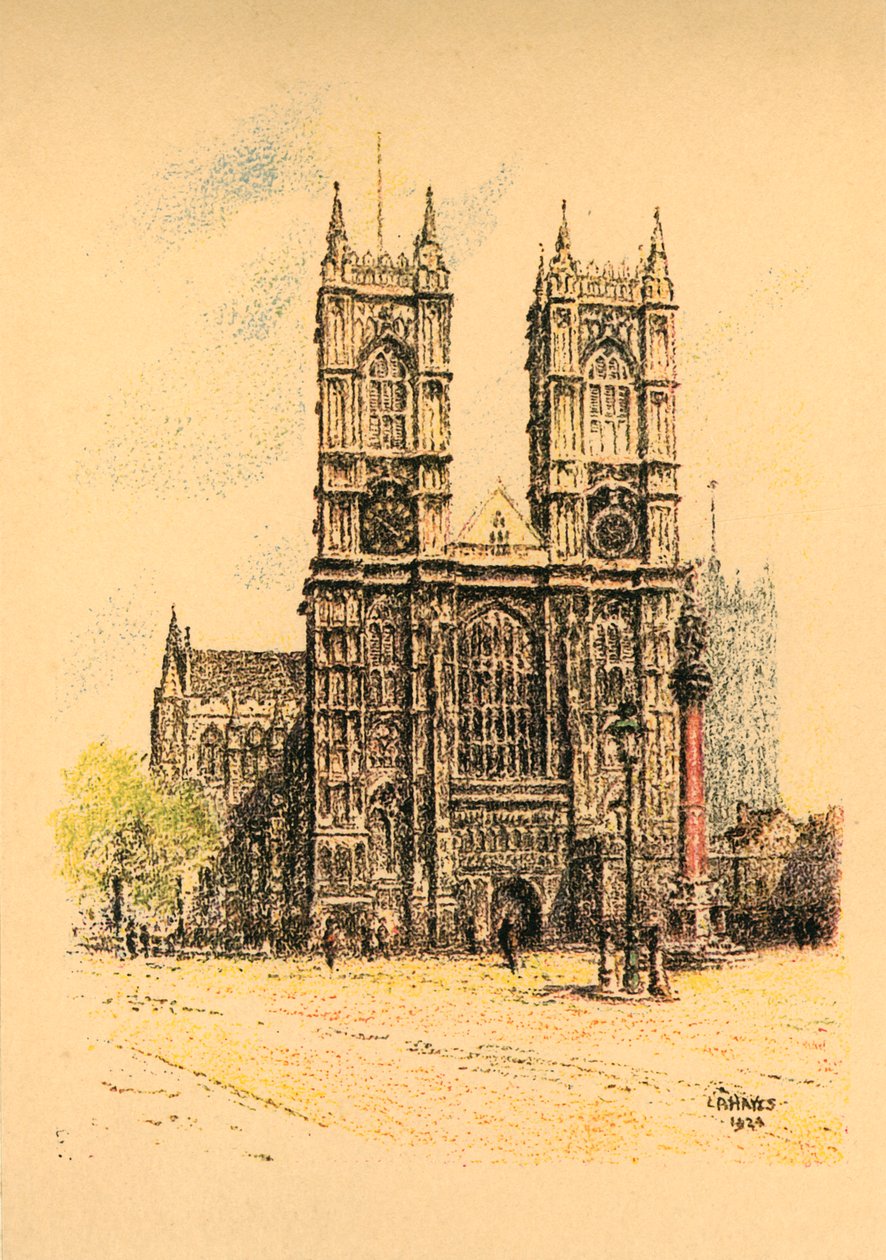 Westminster Manastırı, 1924. by L. A. Hayes
