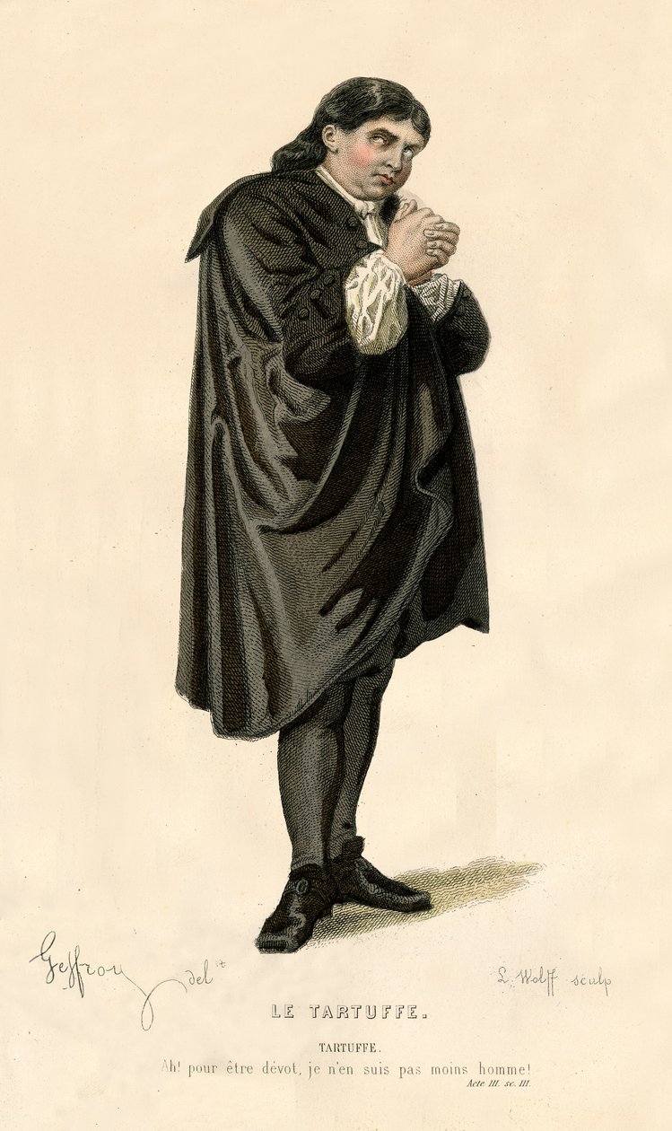 Tartuffe, 1868. by L. Wolff