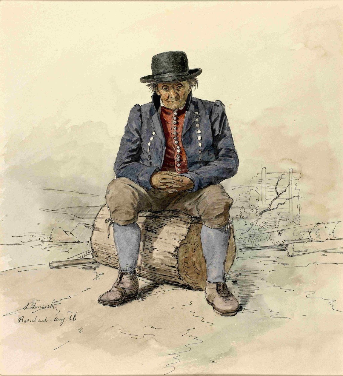 Portret sedecega Ratecanan by Ladislav Benesch
