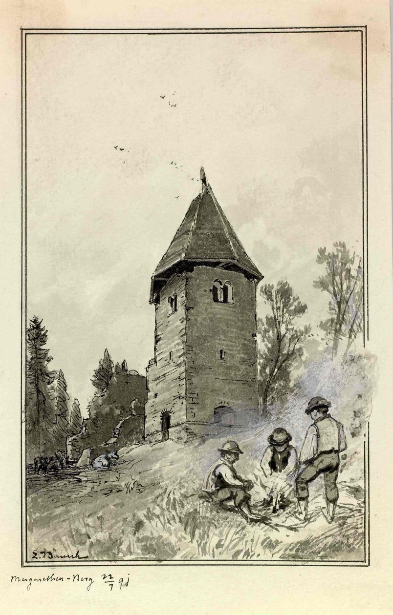 Kranj üzerinde Smarjetna gora by Ladislav Benesch