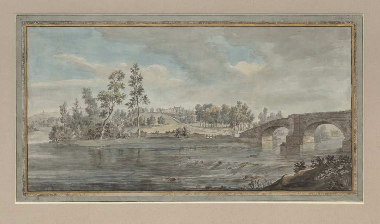 Ouze Köprüsü, Armathwaite, c.1770-80 by Lady Mary Lowther