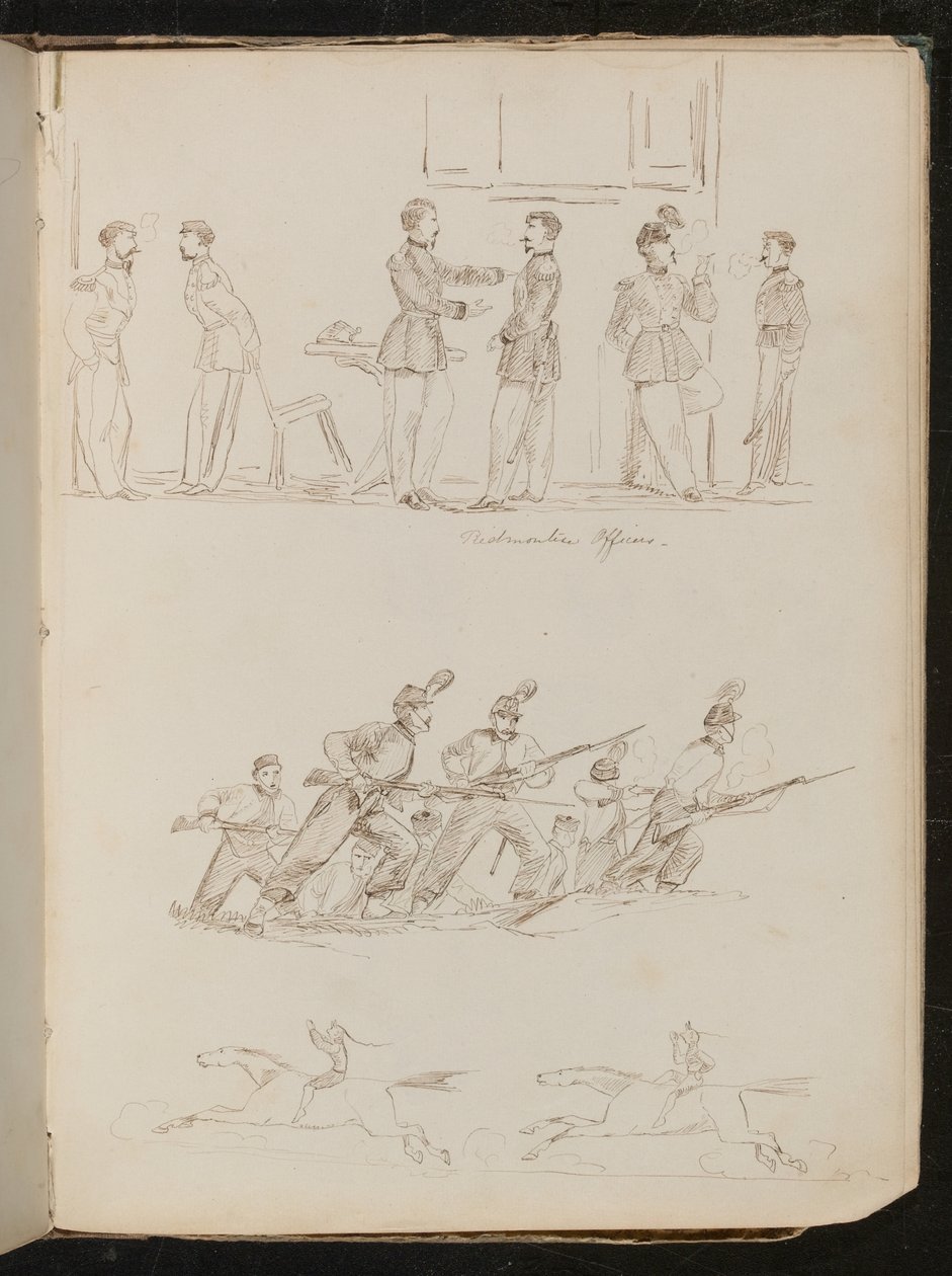 askerlerin üç çalışma by Lady Butler