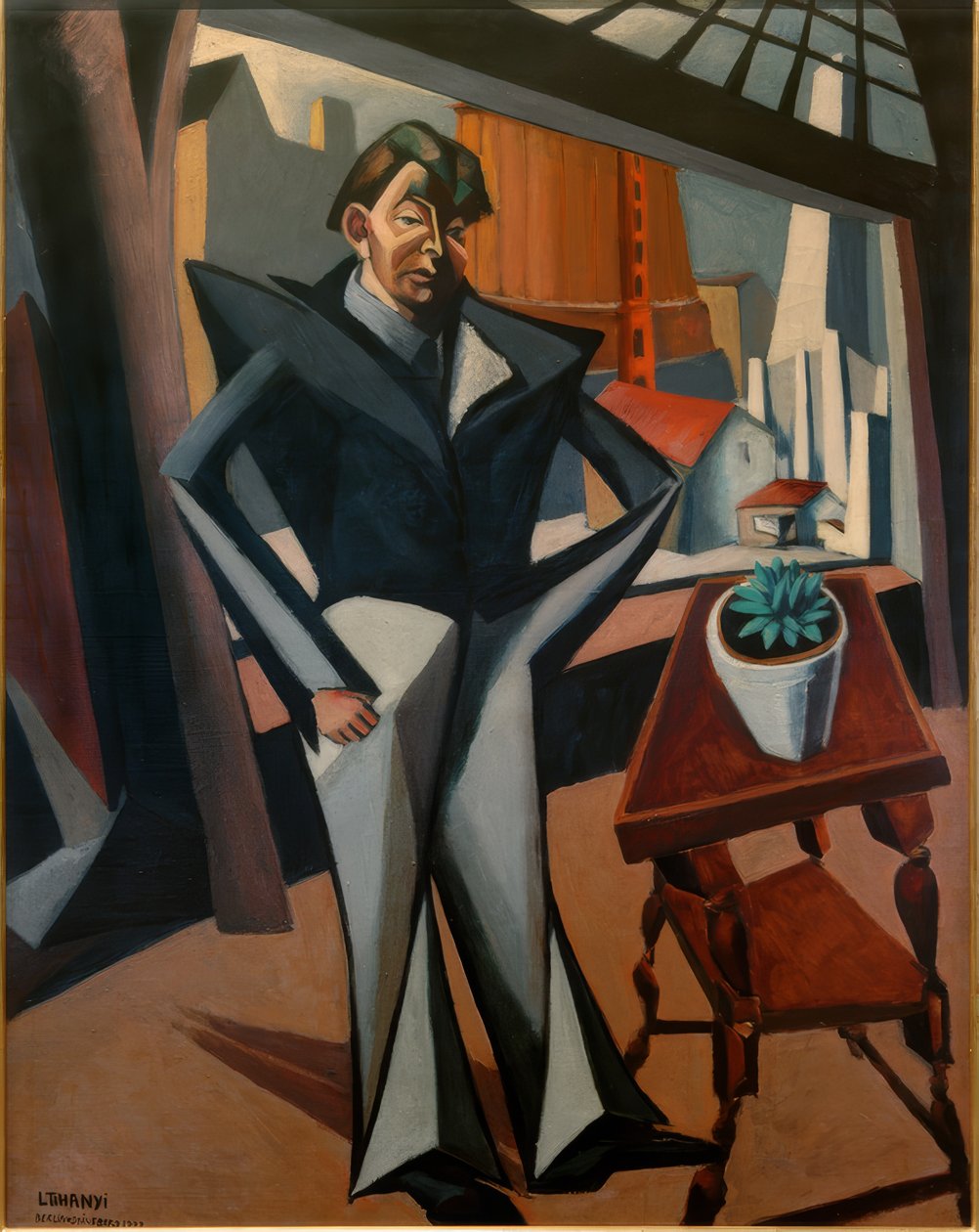 penceredeki adam by Lajos Tihanyi