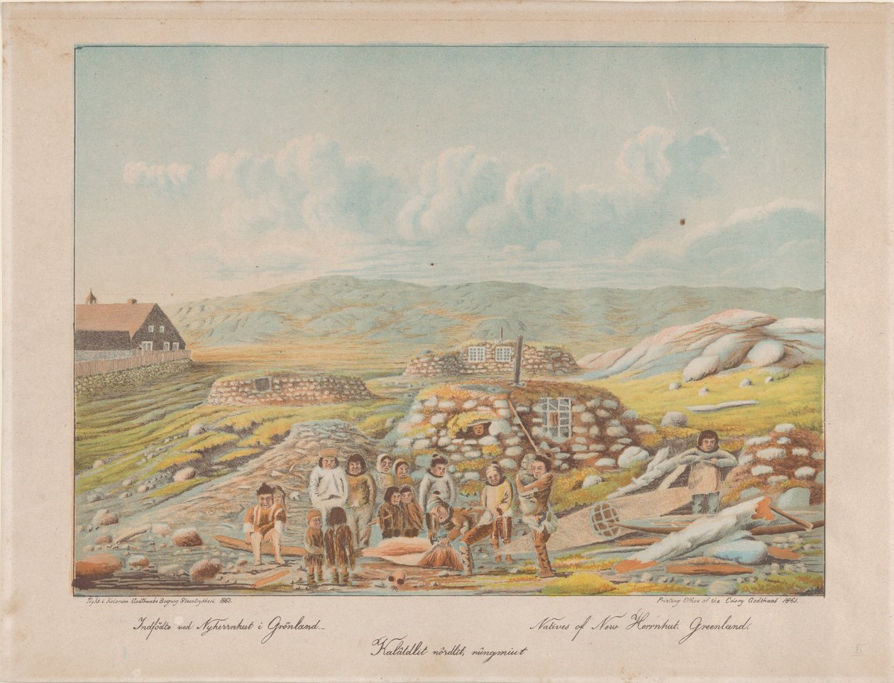 New Herrnhut Yerlileri, Grönland, 1863. by Lars Møller