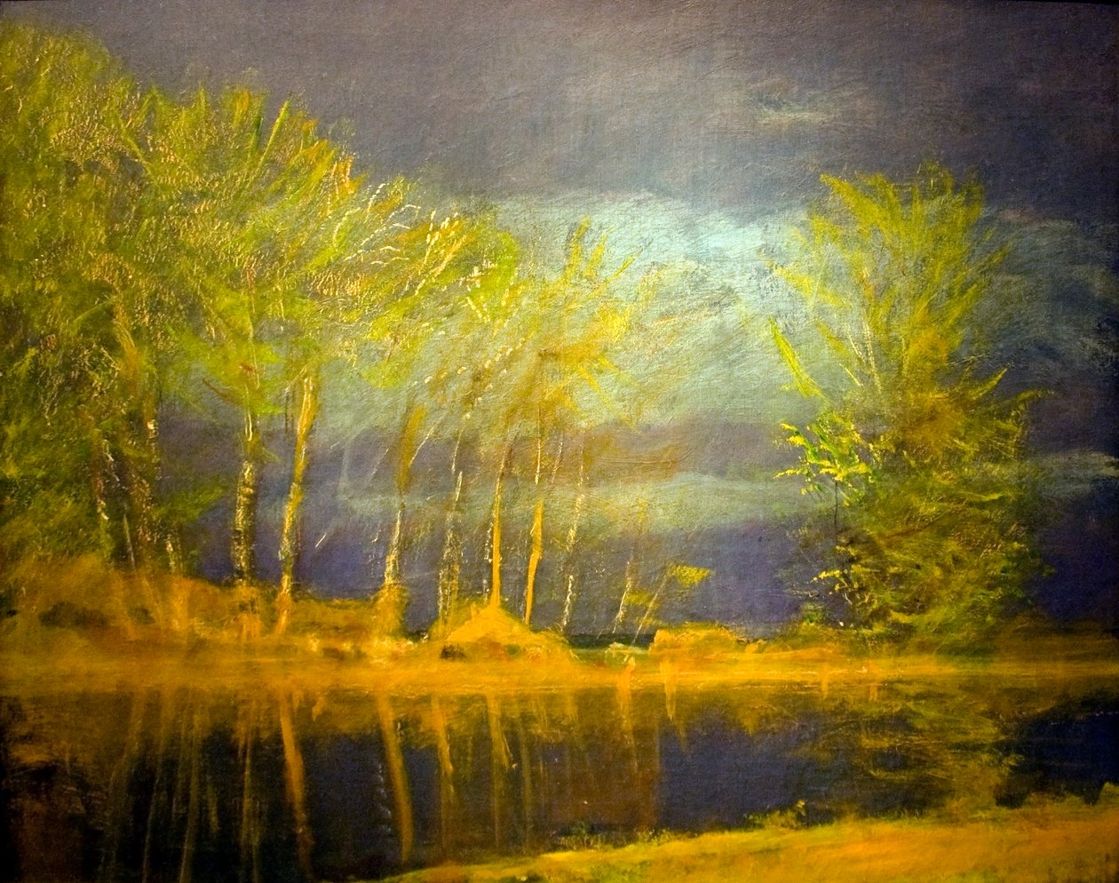 Aprilisi köknar bahar fırtınasıİngilizce: Lights_in_April_Spring_Stormn by Laszlo Mednyanszky