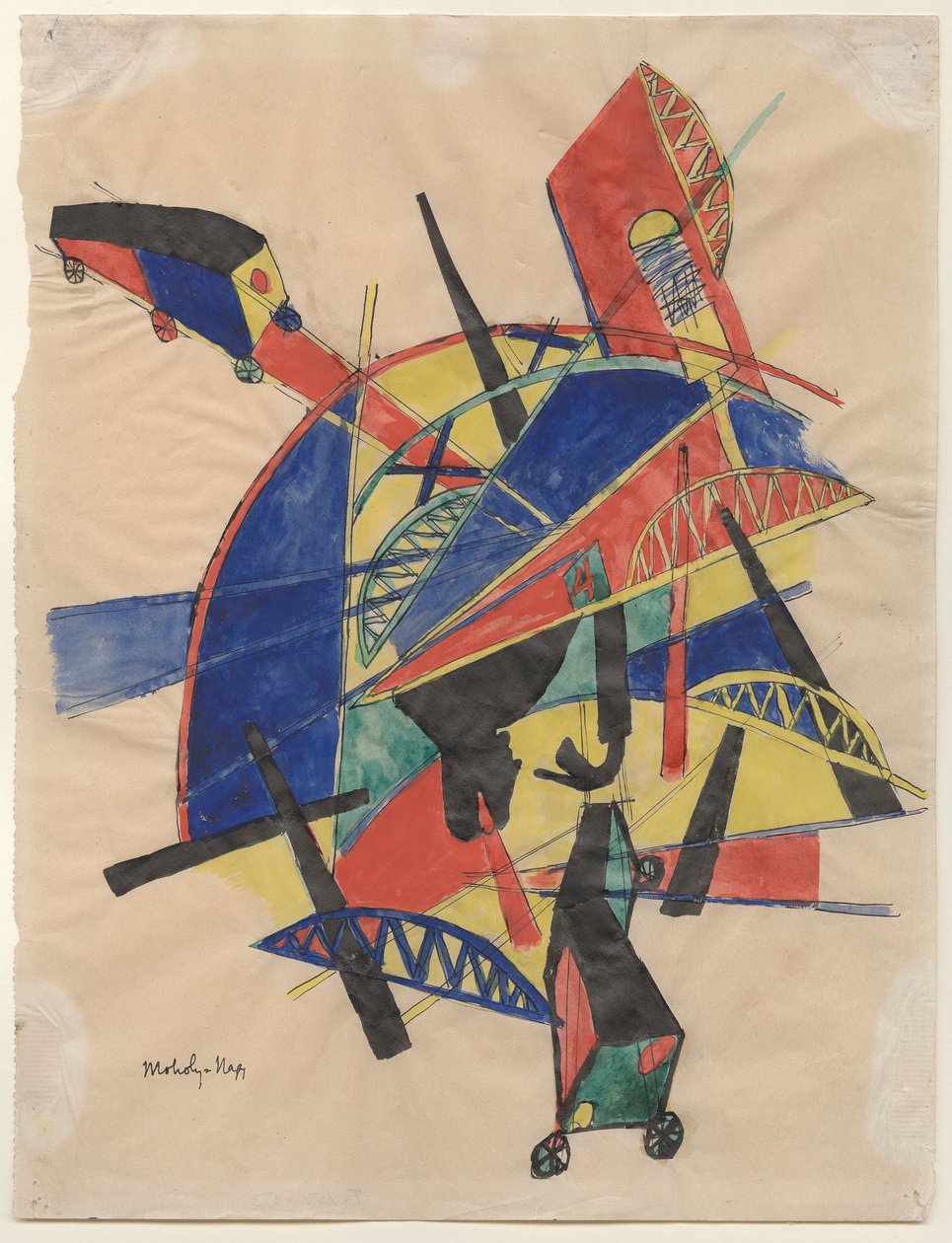 Köprüler, 1920-21 by Laszlo Moholy Nagy