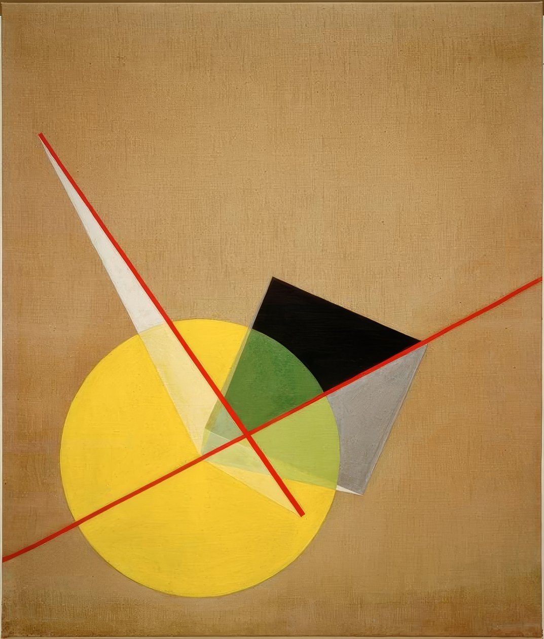 Sarı daire by Laszlo Moholy Nagy