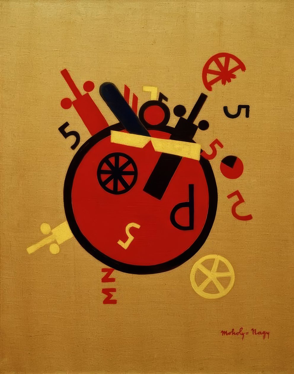 Büyük tekerlek by Laszlo Moholy Nagy