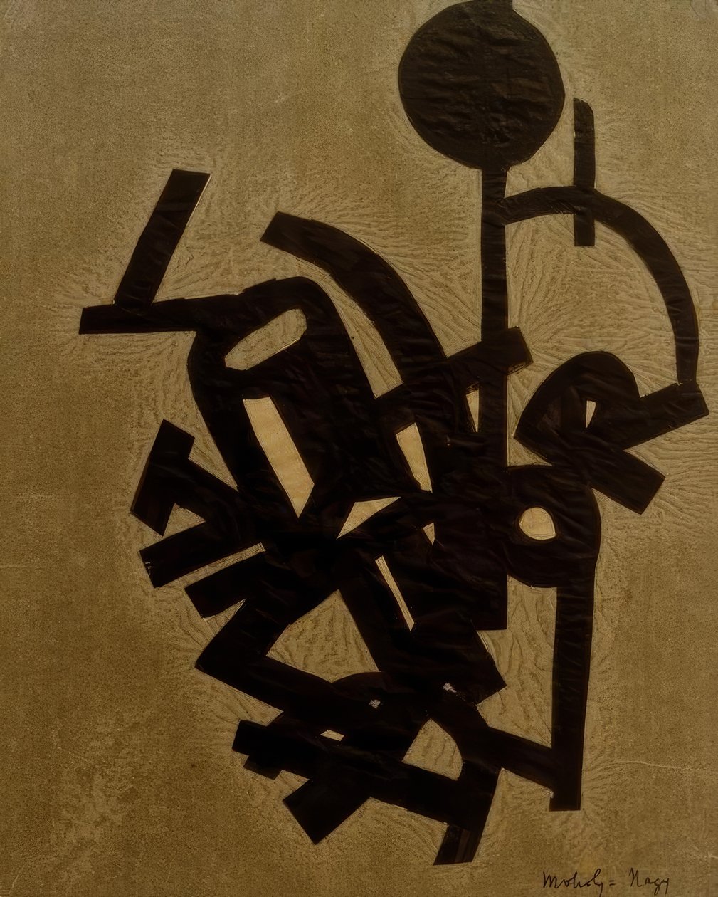 İsimsiz (R ile kolaj) by Laszlo Moholy Nagy
