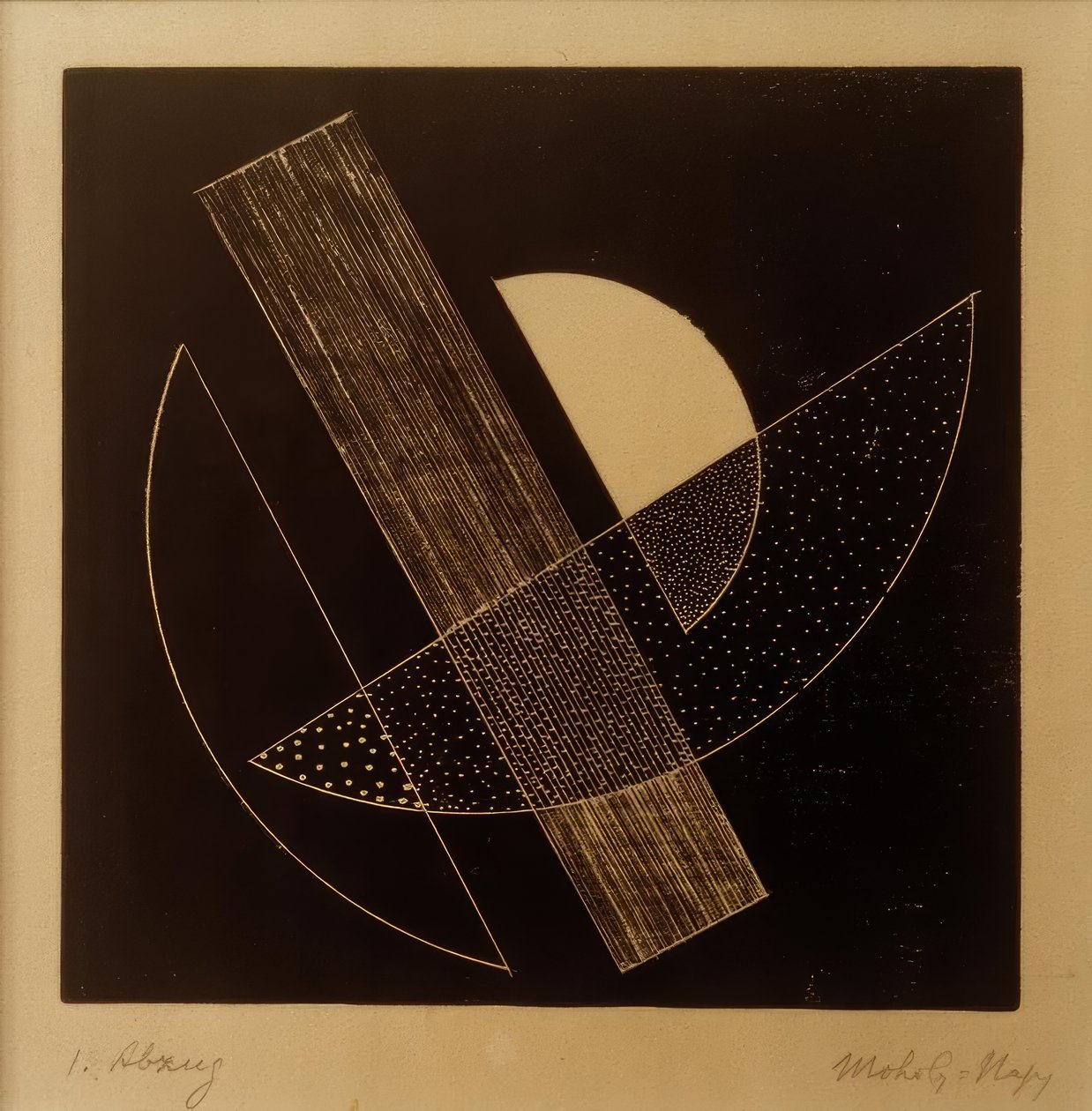 İsimsiz (Yapılandırmacı Kompozisyon) by Laszlo Moholy Nagy