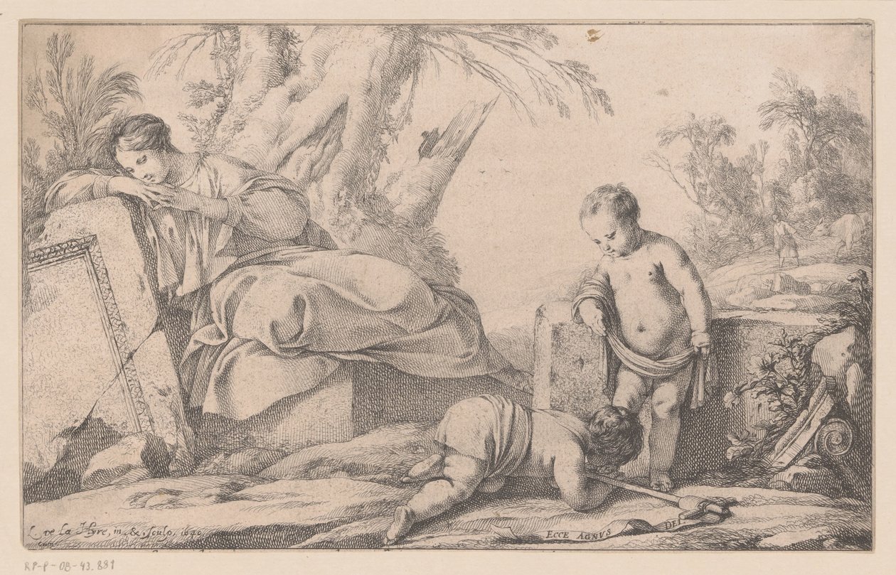 Çocuk ve John ile Mary by Laurent de La Hire