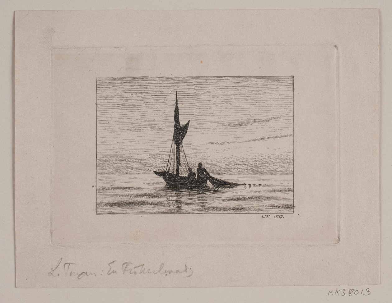 bir balıkçı teknesi by Laurits Regner Tuxen