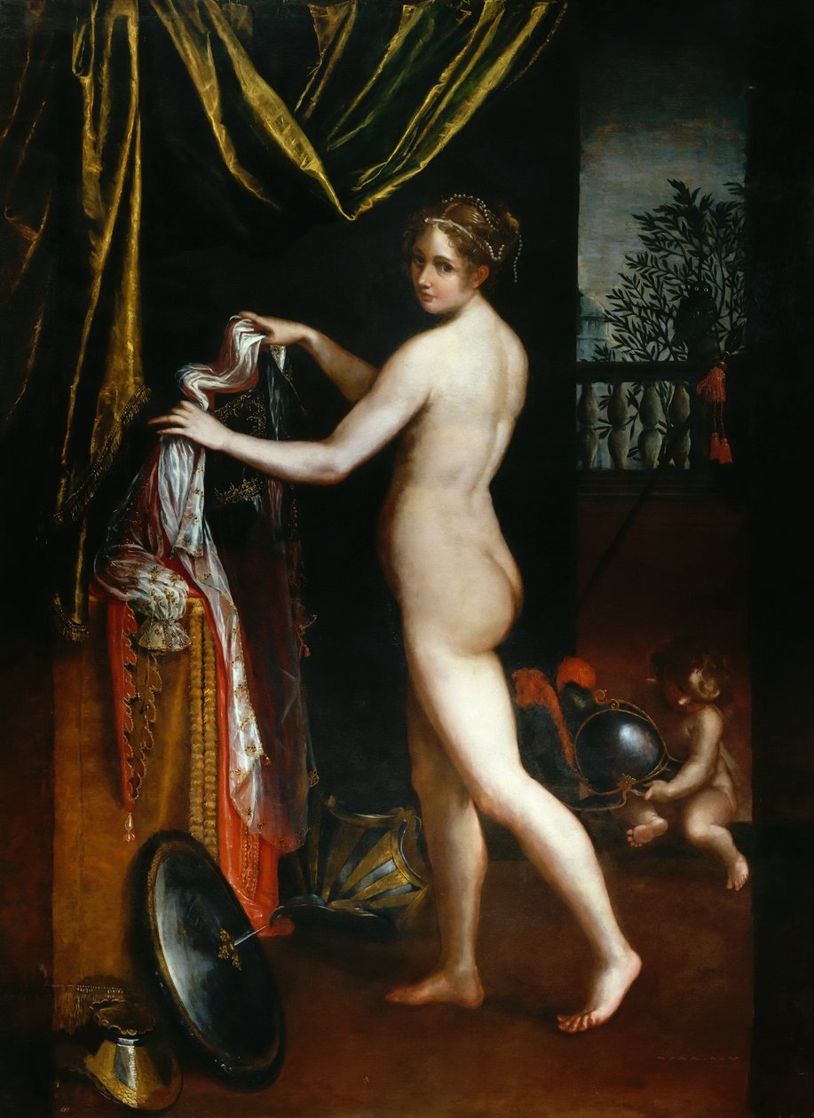 Minerva Giydirme, 1613. by Lavinia Fontana