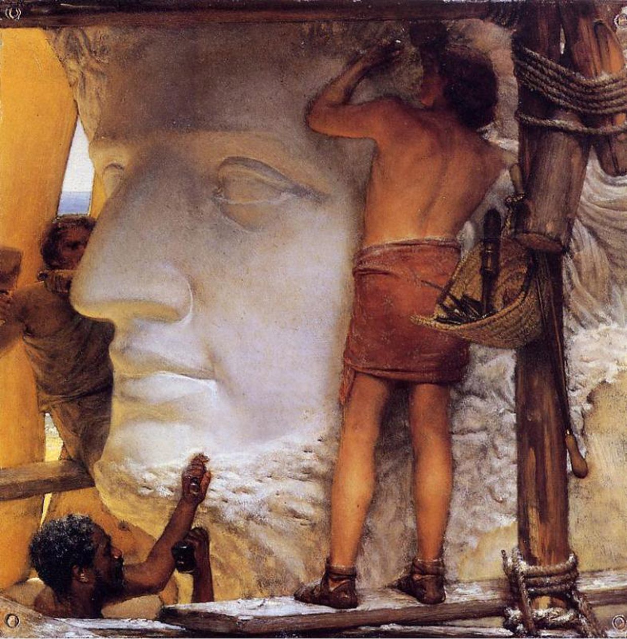 Roma Heykeltıraşları, 1877 (bakır üzerine yağlı boya) by Lawrence Alma Tadema